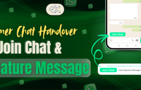 Customer Chat Handover via Join Chat & Signature Message