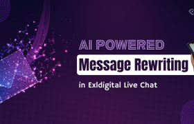 AI Powered Message Rewriting in Exldigital’s Live Chat